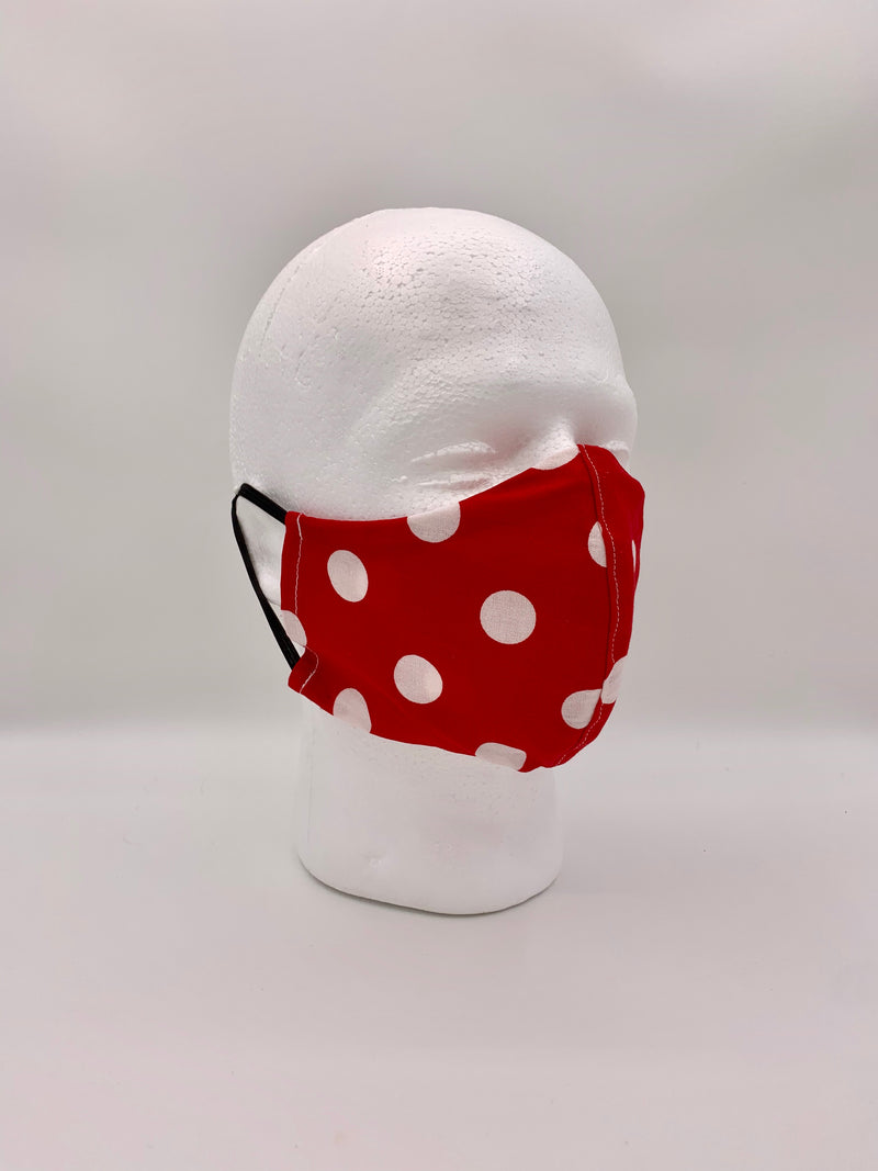 Load image into Gallery viewer, Red Polka Dot Mask
